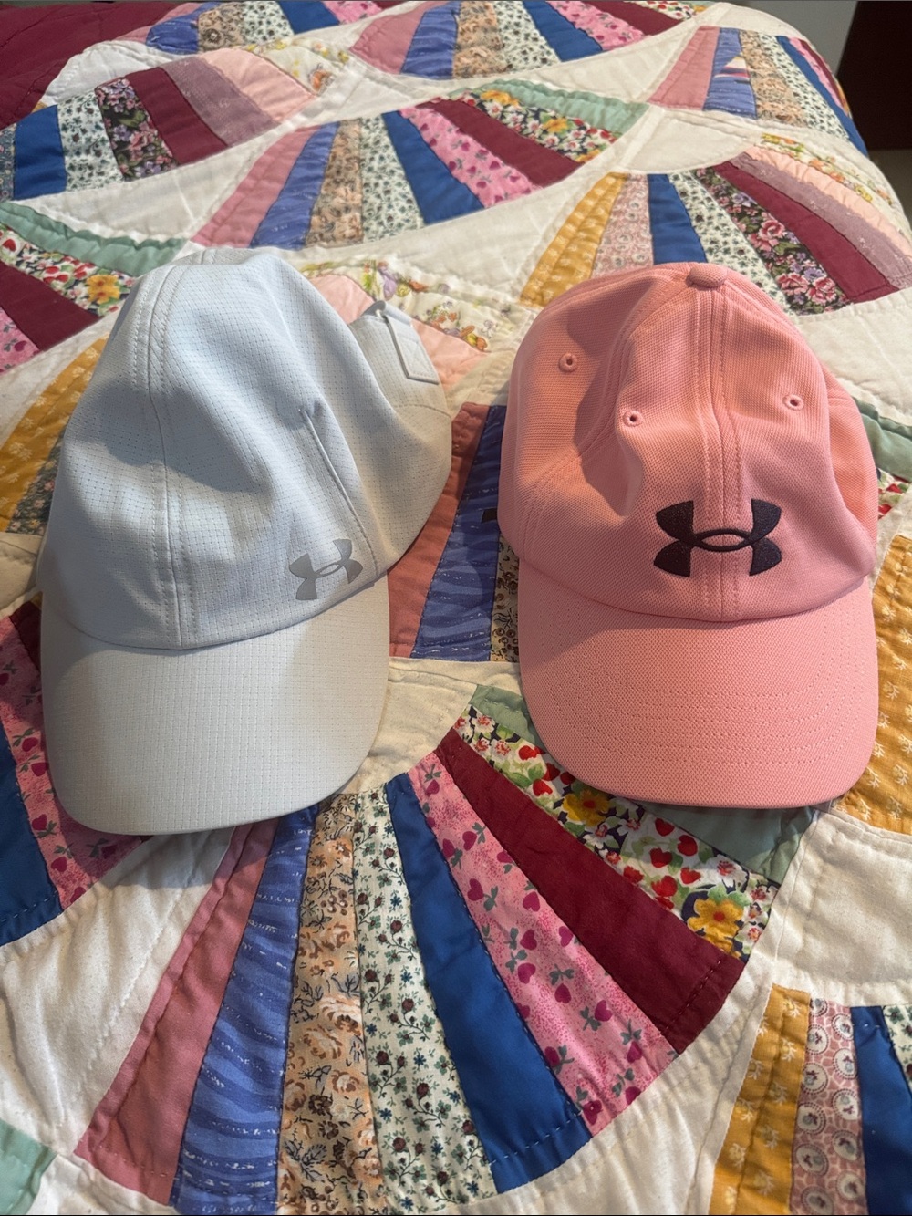 Under Armour White and Pink Performance Baseball Caps 2 pack (Both never worn)